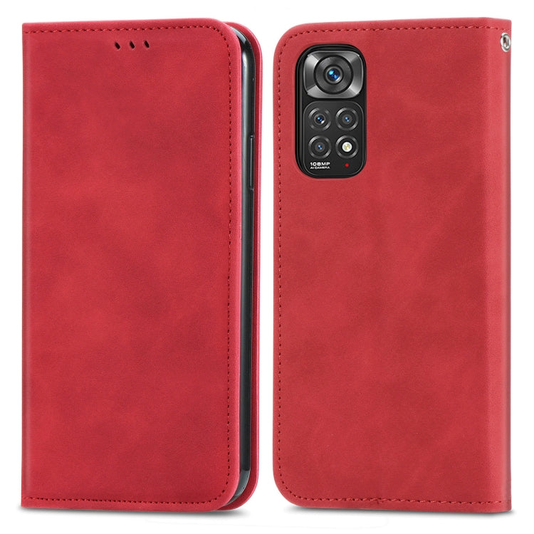 For Xiaomi Redmi Note 11 Pro Retro Skin Feel Magnetic Flip Leather Phone Case