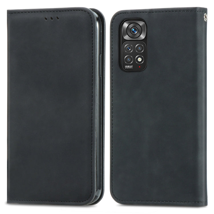 For Xiaomi Redmi Note 11S Retro Skin Feel Magnetic Flip Leather Phone Case