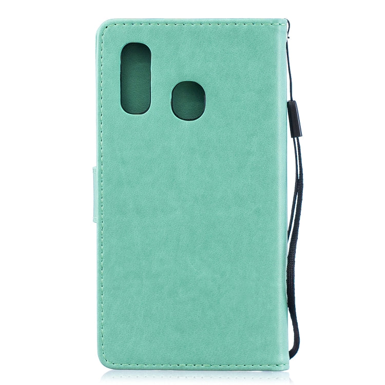 Diamond Encrusted Butterflies Love Flowers Pattern Horizontal Flip Leather Case for Samsung Galaxy A40 , with Holder & Card Slots & Wallet & Lanyard