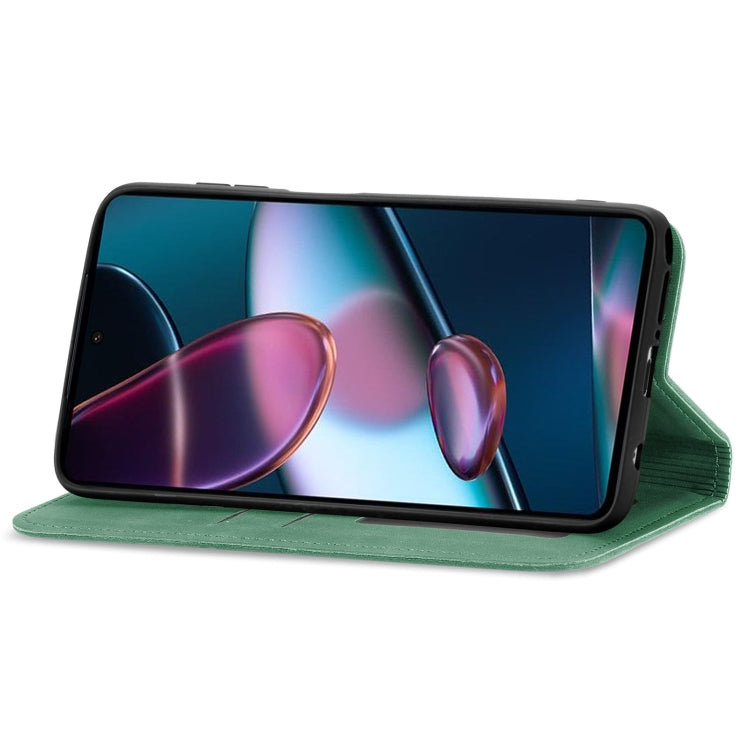 For Motorola Edge X30 Retro Skin Feel Magnetic Horizontal Flip Leather Phone Case