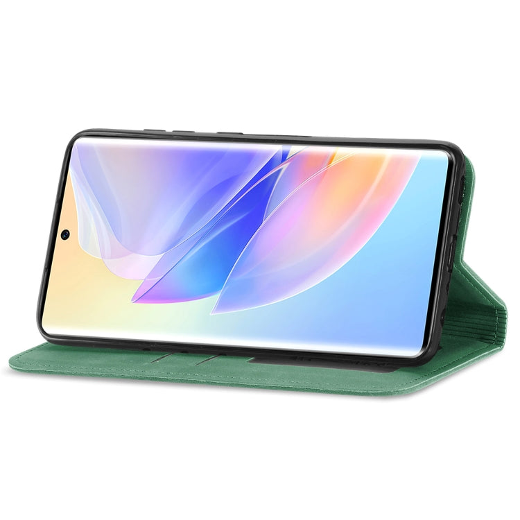 For Honor 60 SE Retro Skin Feel Magnetic Horizontal Flip Leather Phone Case