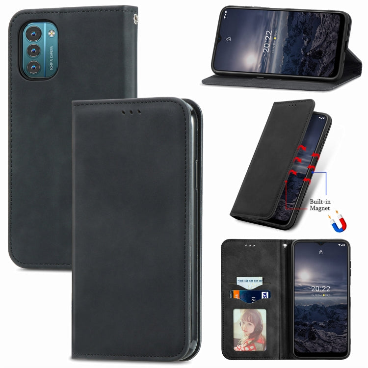 For Nokia G21 Retro Skin Feel Magnetic Horizontal Flip Leather Phone Case