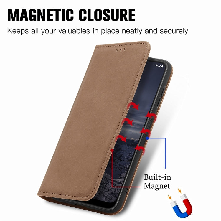 For Nokia G21 Retro Skin Feel Magnetic Horizontal Flip Leather Phone Case