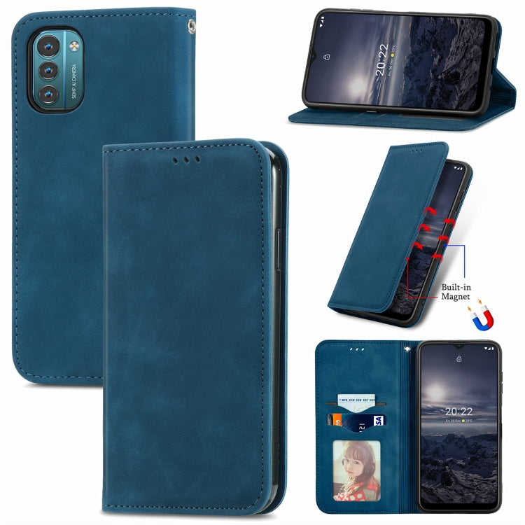 For Nokia G21 Retro Skin Feel Magnetic Horizontal Flip Leather Phone Case