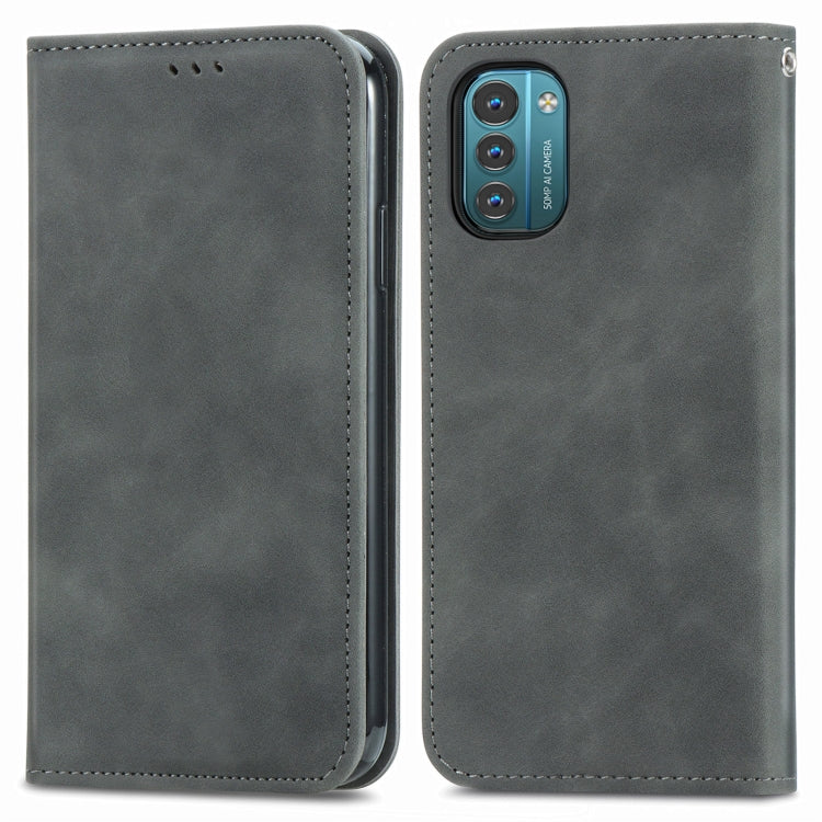 For Nokia G21 Retro Skin Feel Magnetic Horizontal Flip Leather Phone Case