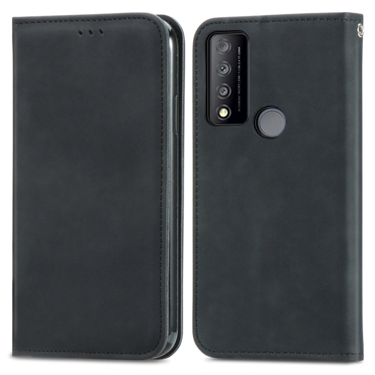 For TCL 30 V 5G Retro Skin Feel Magnetic Horizontal Flip Leather Phone Case