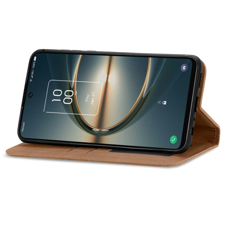 For TCL 30 V 5G Retro Skin Feel Magnetic Horizontal Flip Leather Phone Case