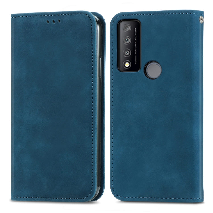 For TCL 30 V 5G Retro Skin Feel Magnetic Horizontal Flip Leather Phone Case