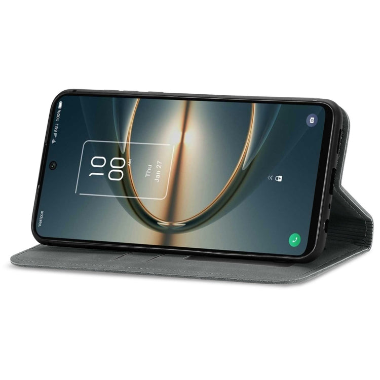 For TCL 30 V 5G Retro Skin Feel Magnetic Horizontal Flip Leather Phone Case