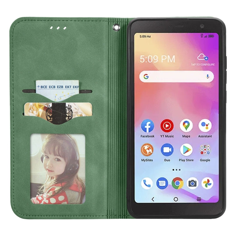 For TCL A509DL / A3 Retro Skin Feel Magnetic Horizontal Flip Leather Phone Case