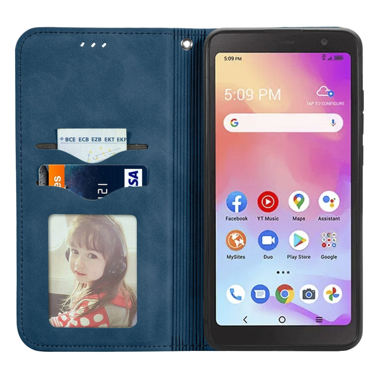 For TCL A509DL / A3 Retro Skin Feel Magnetic Horizontal Flip Leather Phone Case