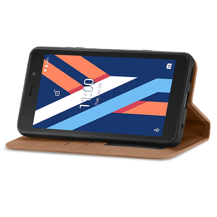 For Wiko Y52 Retro Skin Feel Magnetic Horizontal Flip Leather Phone Case