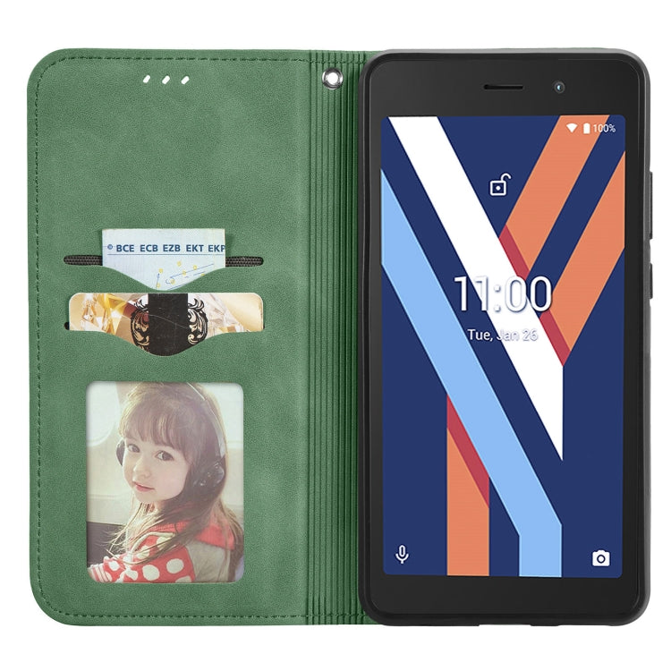 For Wiko Y52 Retro Skin Feel Magnetic Horizontal Flip Leather Phone Case