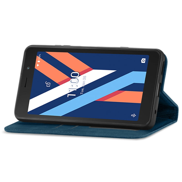 For Wiko Y52 Retro Skin Feel Magnetic Horizontal Flip Leather Phone Case