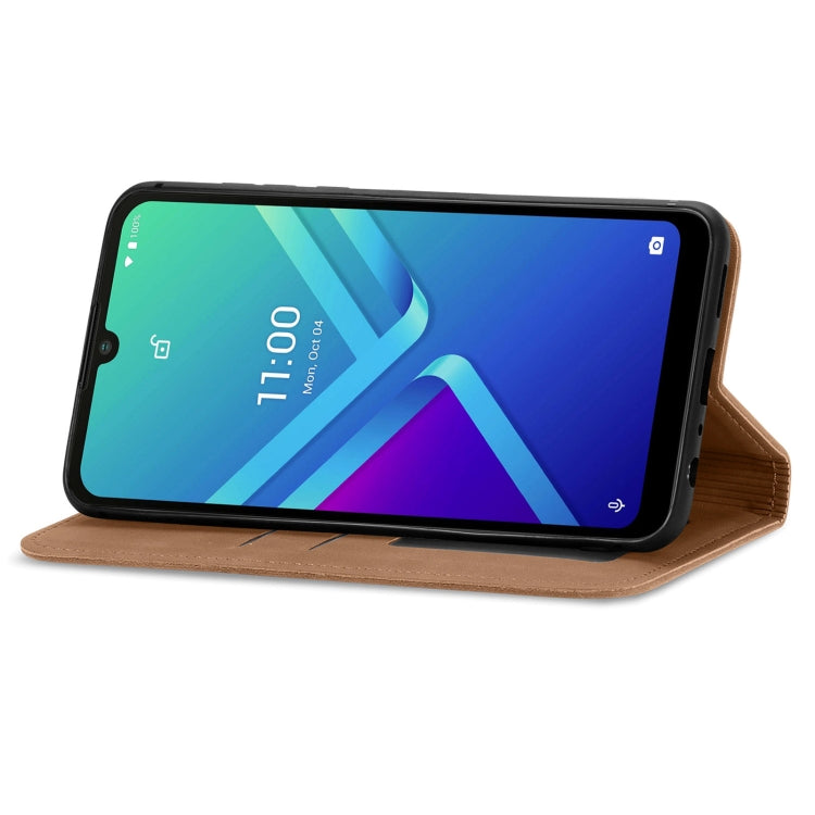 For Wiko Y82 Retro Skin Feel Magnetic Horizontal Flip Leather Phone Case