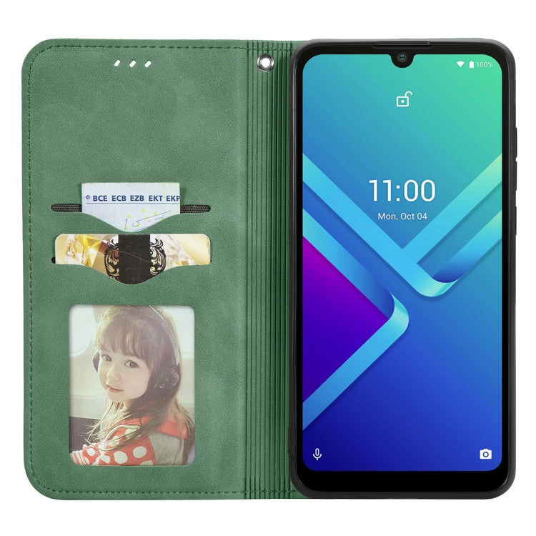 For Wiko Y82 Retro Skin Feel Magnetic Horizontal Flip Leather Phone Case