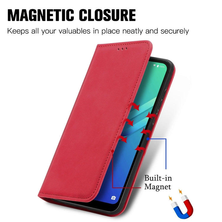 For Wiko Y82 Retro Skin Feel Magnetic Horizontal Flip Leather Phone Case