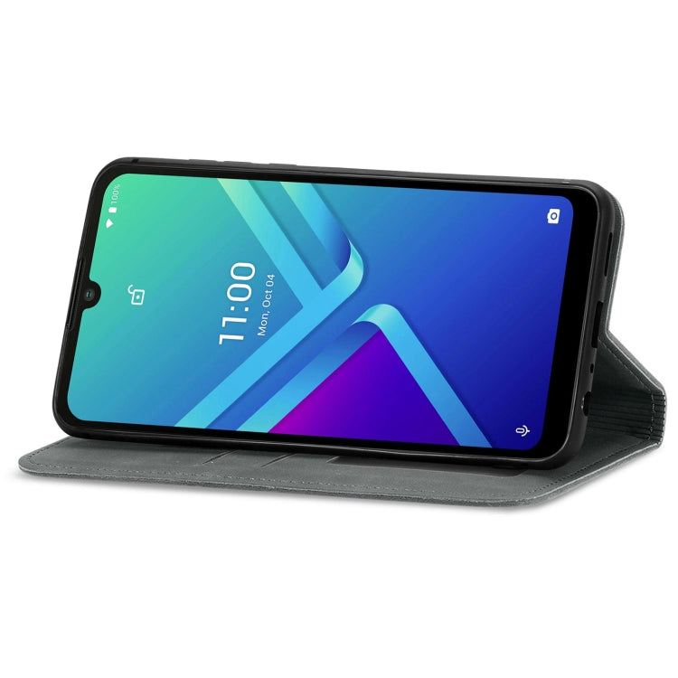 For Wiko Y82 Retro Skin Feel Magnetic Horizontal Flip Leather Phone Case