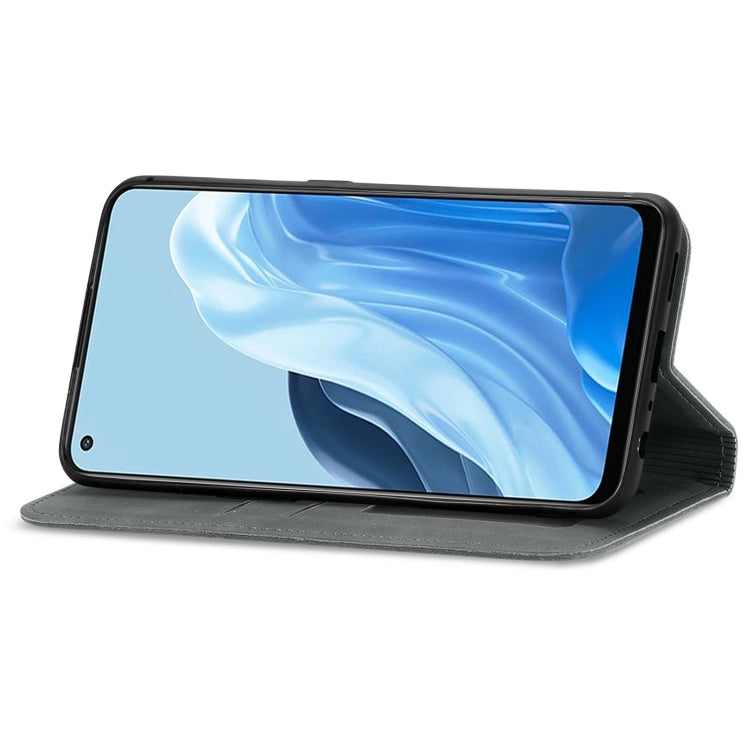 For OPPO Reno7 5G Retro Skin Feel Magnetic Horizontal Flip Leather Phone Case