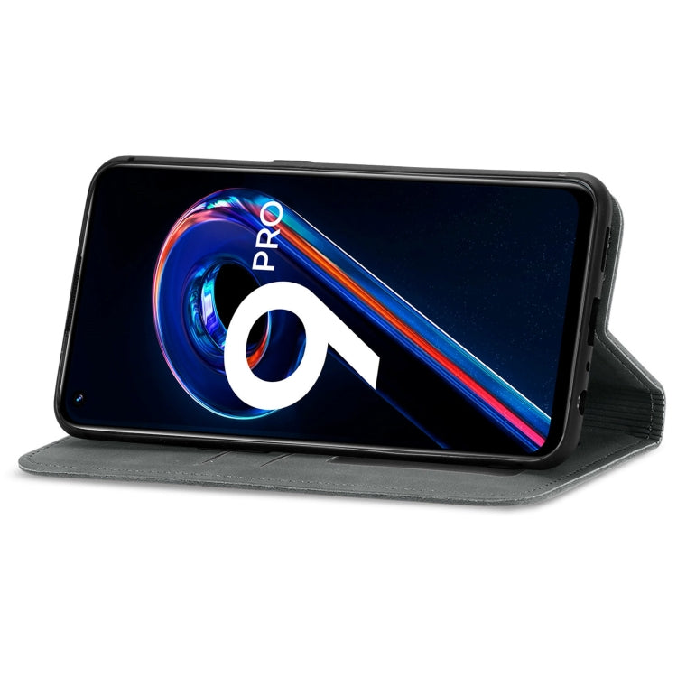 For OPPO Realme 9 Pro Retro Skin Feel Magnetic Horizontal Flip Leather Phone Case