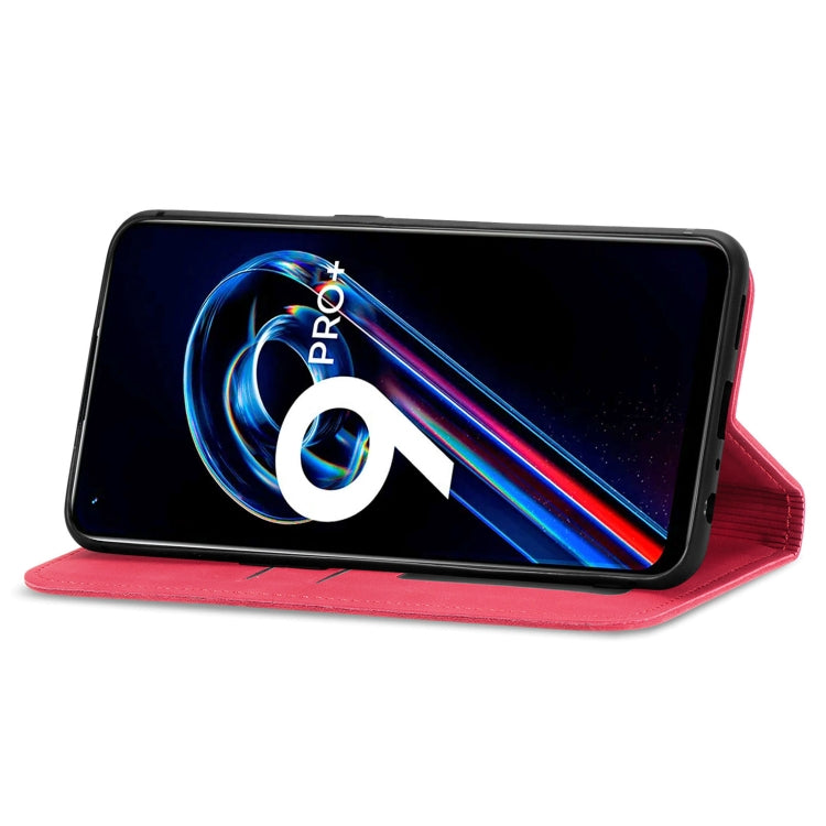 For OPPO Realme 9 Pro+ 5G Retro Skin Feel Magnetic Horizontal Flip Leather Phone Case