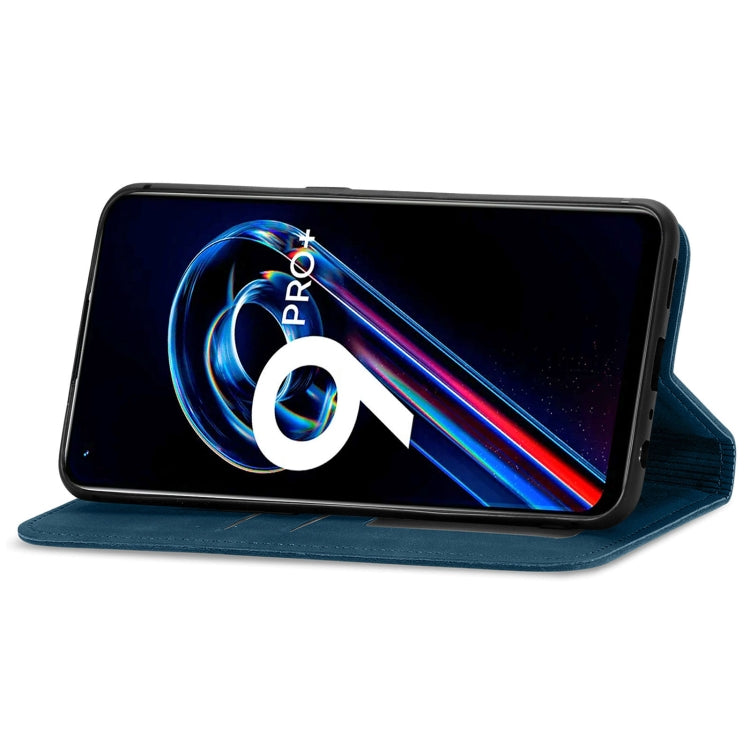 For OPPO Realme 9 Pro+ 5G Retro Skin Feel Magnetic Horizontal Flip Leather Phone Case