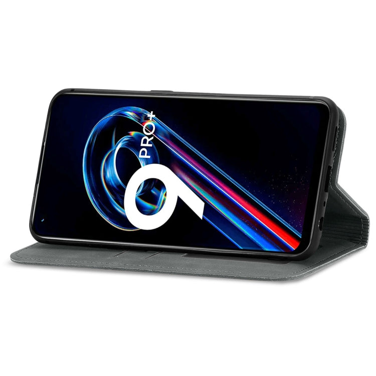 For OPPO Realme 9 Pro+ 5G Retro Skin Feel Magnetic Horizontal Flip Leather Phone Case