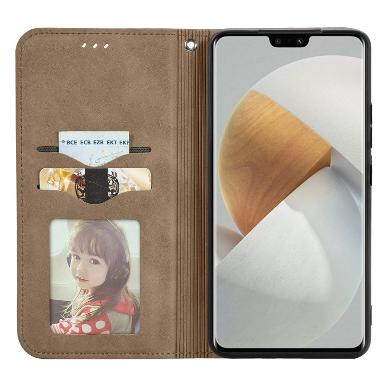 For vivo S12 Pro Retro Skin Feel Magnetic Horizontal Flip Leather Phone Case