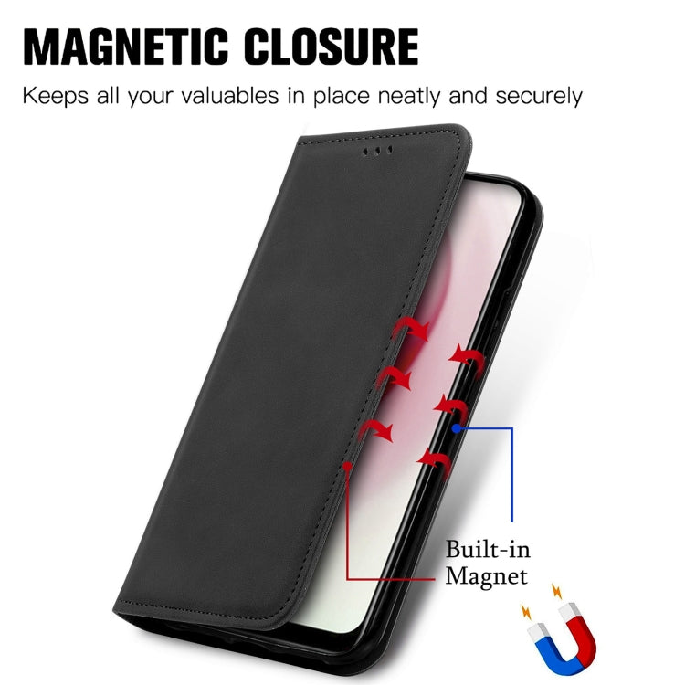 For vivo Y17 Retro Skin Feel Magnetic Horizontal Flip Leather Phone Case