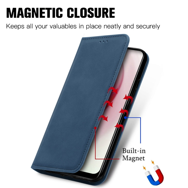For vivo Y17 Retro Skin Feel Magnetic Horizontal Flip Leather Phone Case