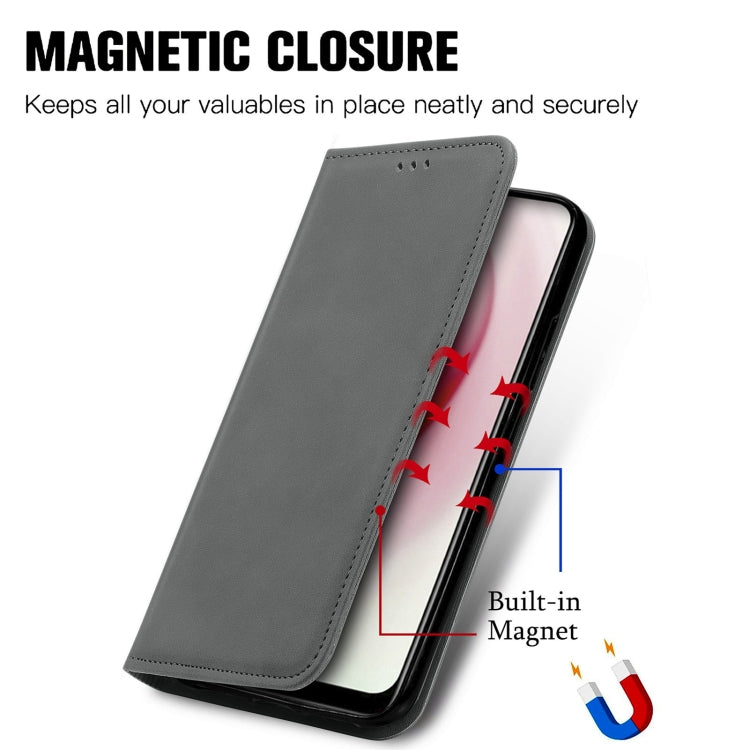 For vivo Y17 Retro Skin Feel Magnetic Horizontal Flip Leather Phone Case
