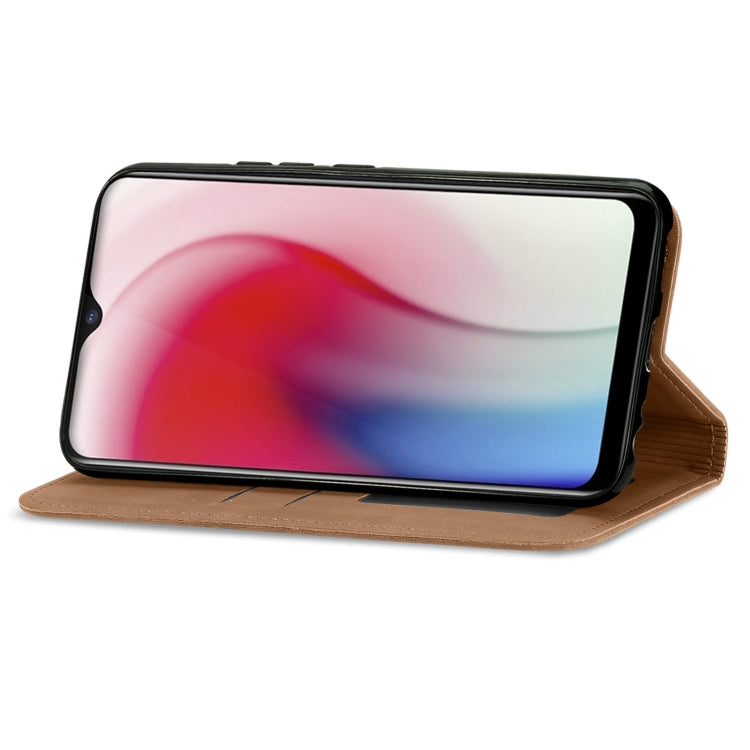 For vivo Y17 Retro Skin Feel Magnetic Horizontal Flip Leather Phone Case