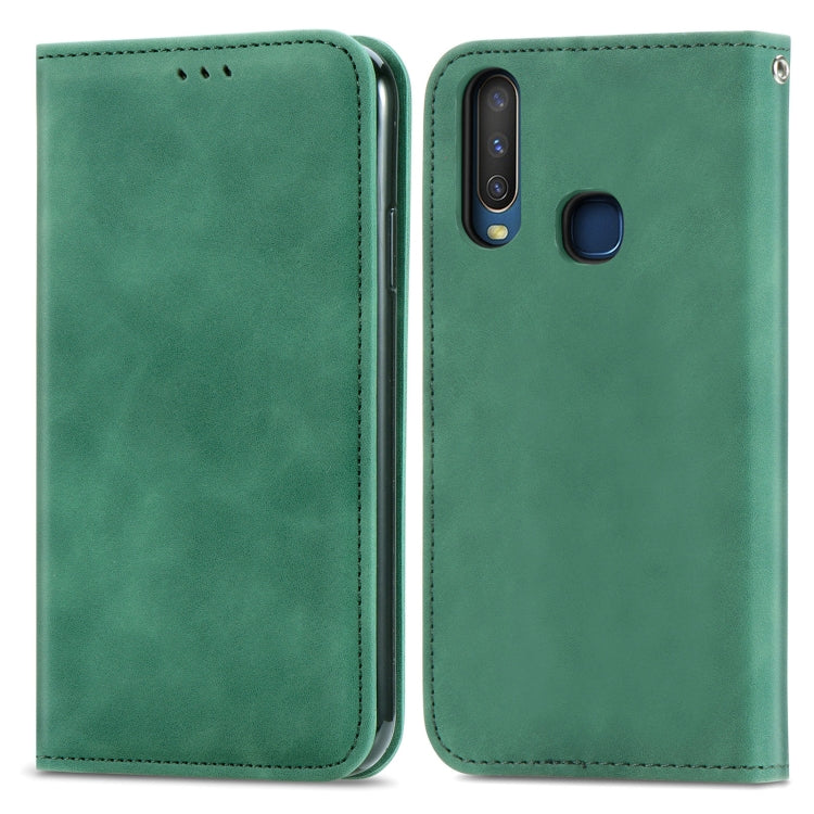 For vivo Y17 Retro Skin Feel Magnetic Horizontal Flip Leather Phone Case