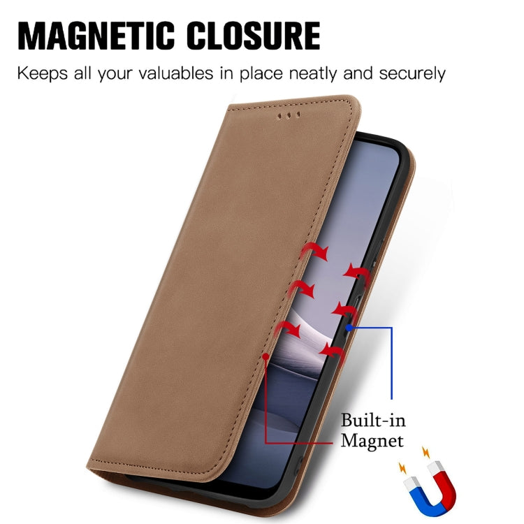 For vivo Y20 / Y20 2021 Retro Skin Feel Magnetic Horizontal Flip Leather Phone Case