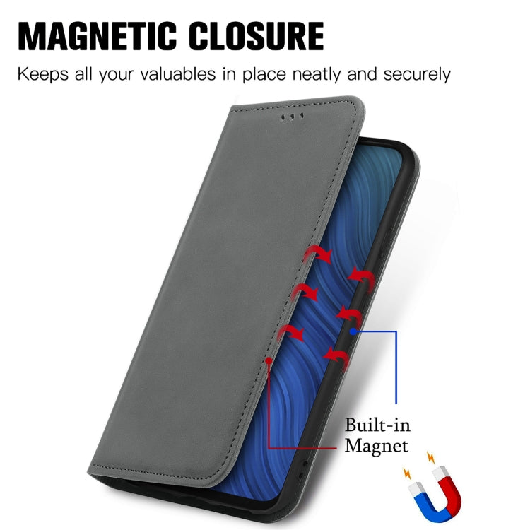 For vivo Y50 Retro Skin Feel Magnetic Horizontal Flip Leather Phone Case