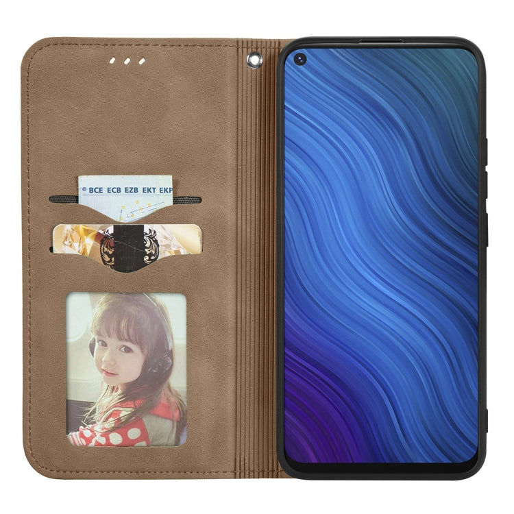 For vivo Y50 Retro Skin Feel Magnetic Horizontal Flip Leather Phone Case