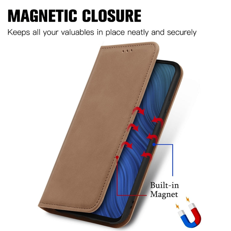 For vivo Y50 Retro Skin Feel Magnetic Horizontal Flip Leather Phone Case