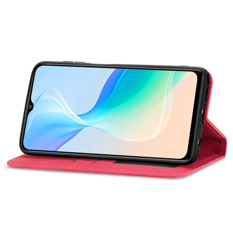 For vivo Y76 5G Retro Skin Feel Magnetic Horizontal Flip Leather Phone Case