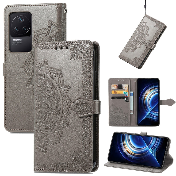 For Xiaomi Redmi K50 Pro Mandala Flower Embossed Flip Leather Phone Case