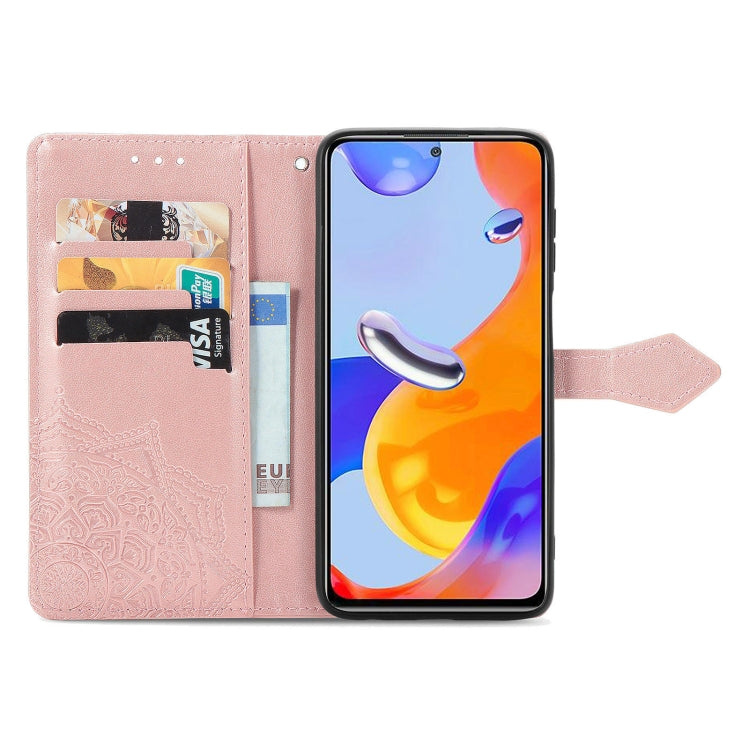 For Xiaomi Redmi Note 11 Pro 4G Global Mandala Flower Embossed Flip Leather Phone Case