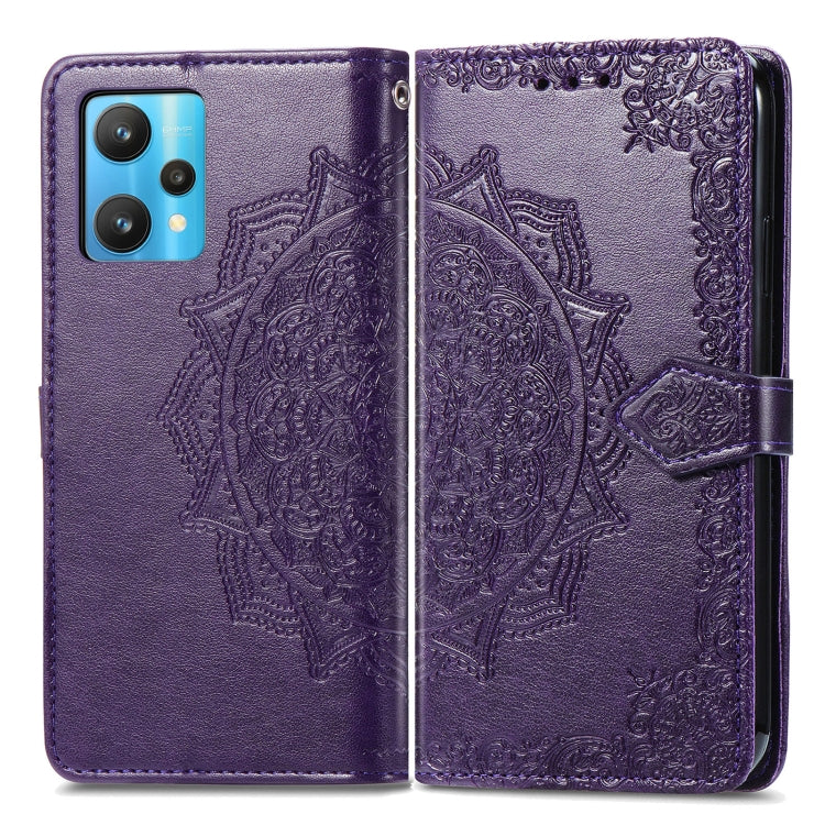 For OPPO Realme 9 Pro Mandala Flower Embossed Flip Leather Phone Case