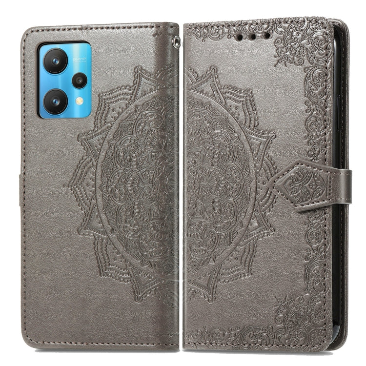For OPPO Realme 9 Pro Mandala Flower Embossed Flip Leather Phone Case