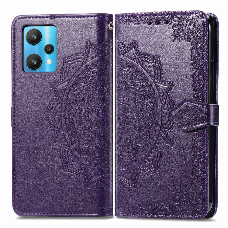 For OPPO Realme 9 Pro+ 5G Mandala Flower Embossed Flip Leather Phone Case