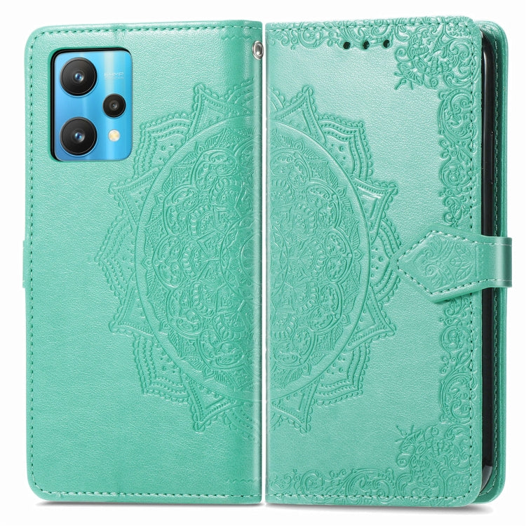 For OPPO Realme 9 Pro+ 5G Mandala Flower Embossed Flip Leather Phone Case