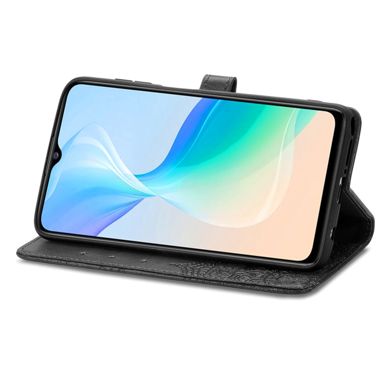 For vivo Y76 5G Mandala Flower Embossed Flip Leather Phone Case