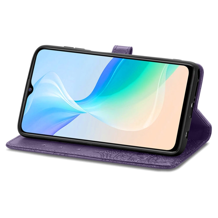 For vivo Y76 5G Mandala Flower Embossed Flip Leather Phone Case