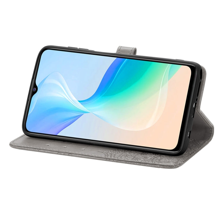 For vivo Y76 5G Mandala Flower Embossed Flip Leather Phone Case