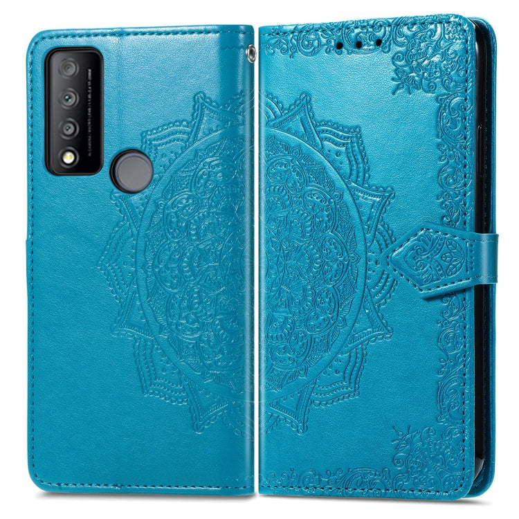 For TCL 30 V 5G Mandala Flower Embossed Flip Leather Phone Case