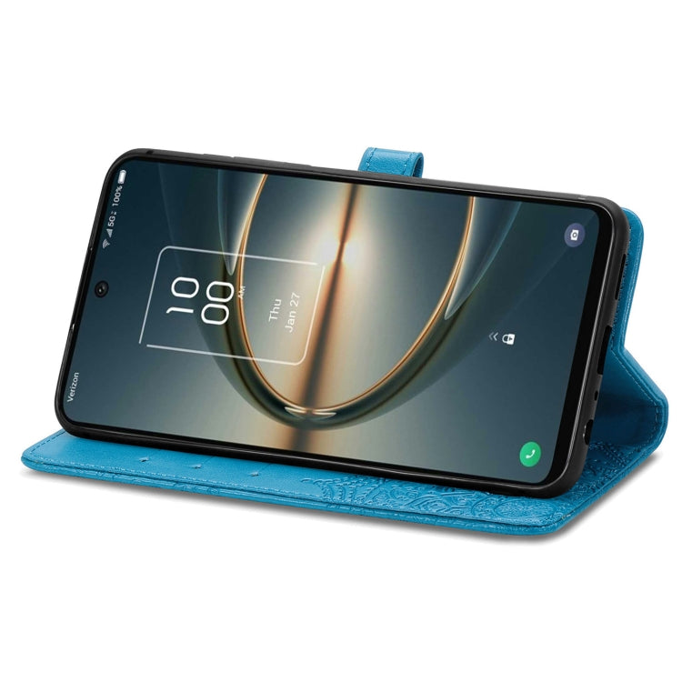 For TCL 30 V 5G Mandala Flower Embossed Flip Leather Phone Case