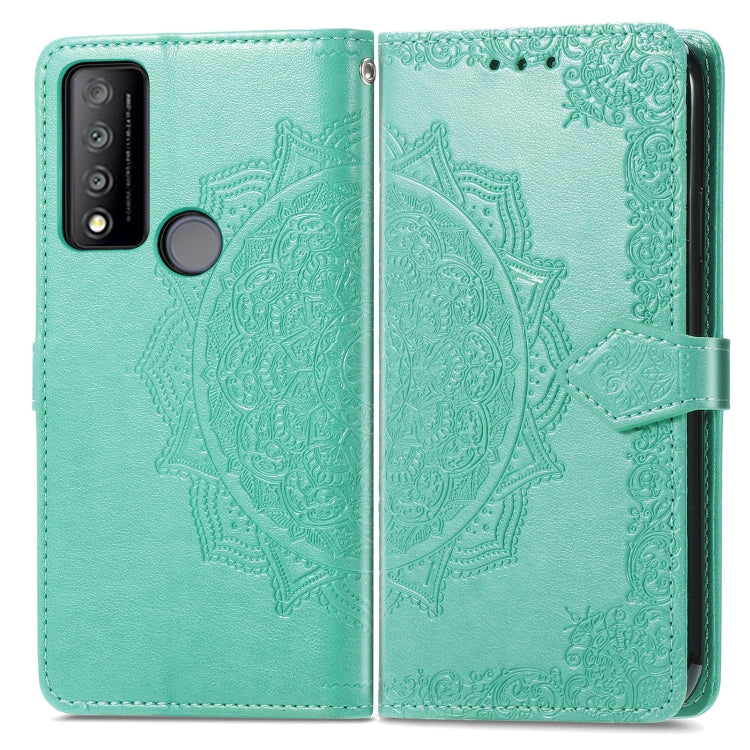 For TCL 30 V 5G Mandala Flower Embossed Flip Leather Phone Case
